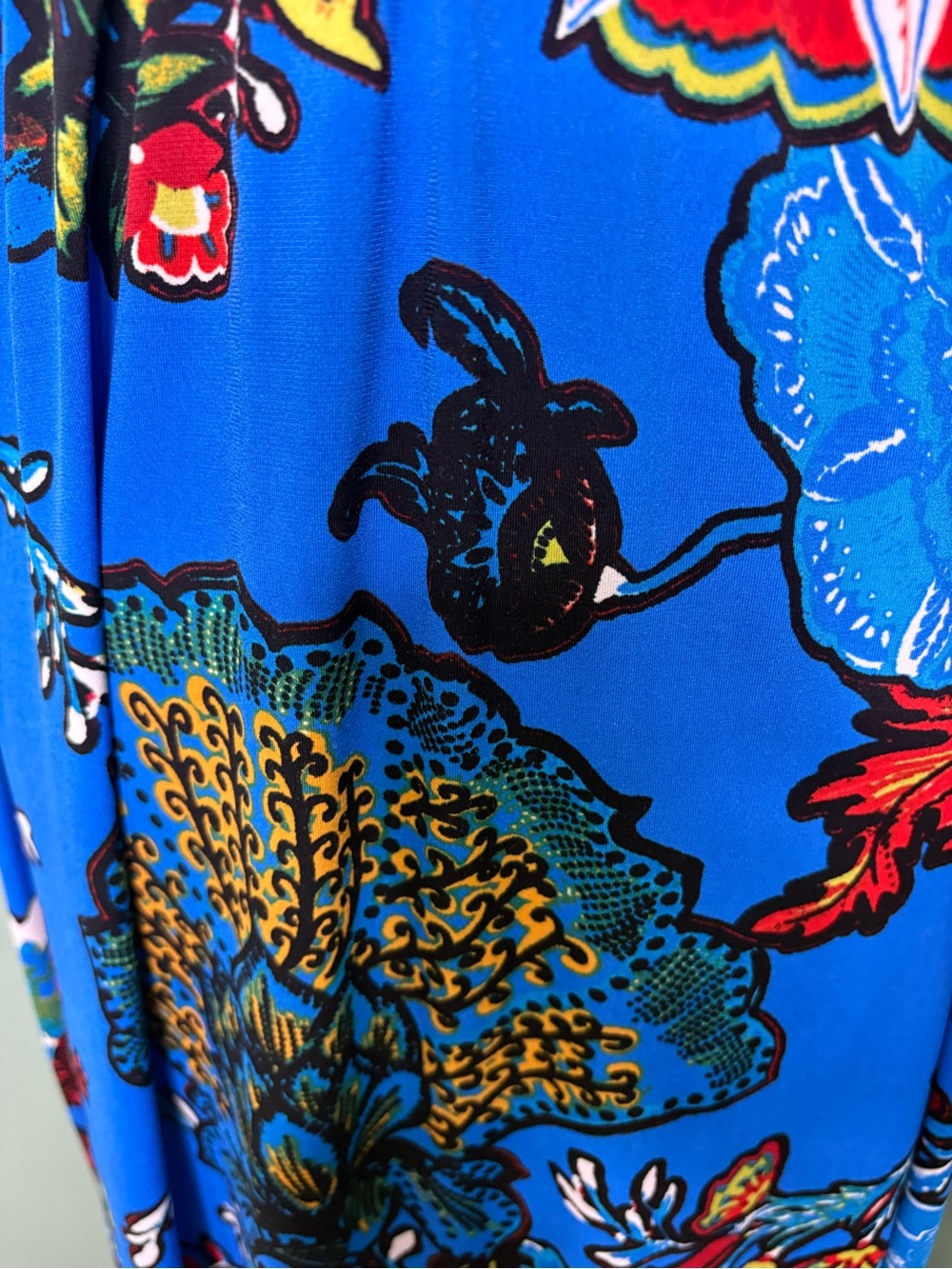 Philosophy Bright Blue Floral V-Neck Maxi Dress - Picture 6 of 9